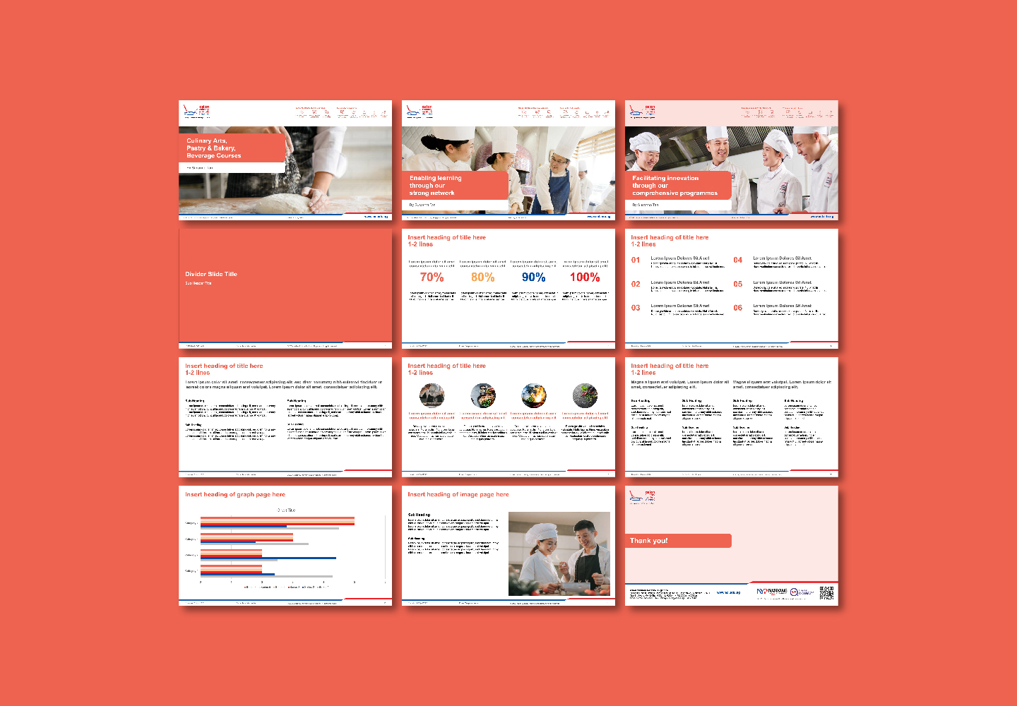 Education & Research Branding: Asian Culinary Institute Singapore templates