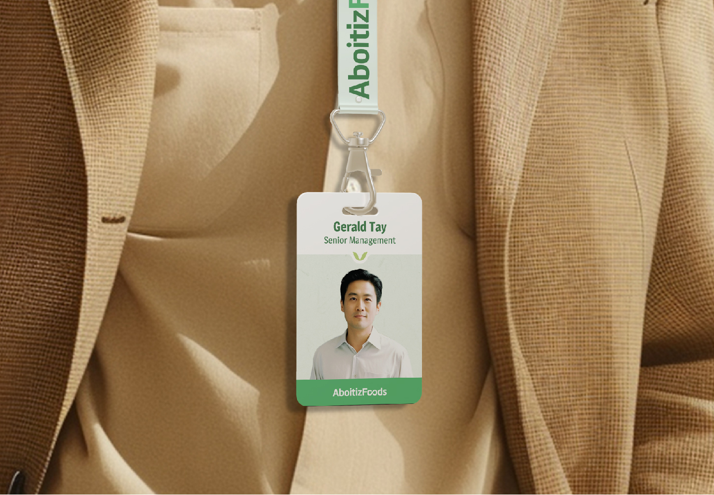 Agriculture & Commodities Branding., Aboitiz Foods Lanyard and Staff Name Tag