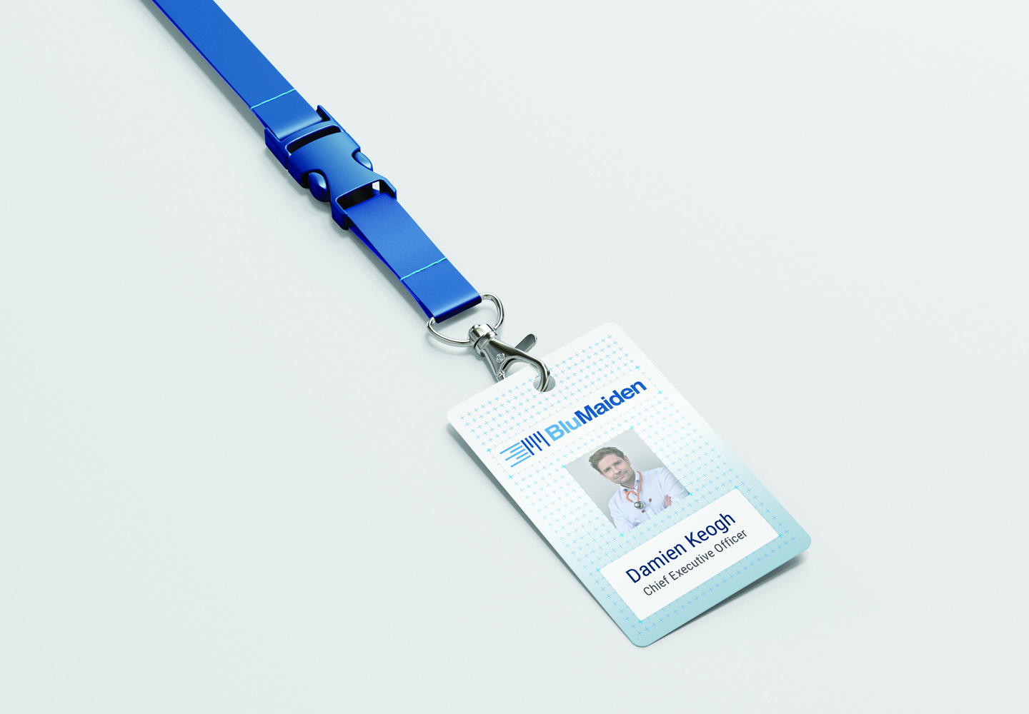 Biotech Branding: Blumaiden Nametag